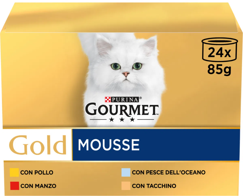 Gourmet Gold Mousse Multipack 24x85gr Gourmet Gold Mousse Multipack 24x85gr